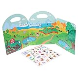 Libro de pegatinas reutilizable: está hecho de materiales seguros para garantizar que sus hijos se diviertan y estén seguros, libro de pegatinas para