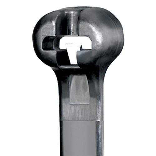 Panduit Bt3I-M0 Cable Tie, Metal Barb, Intermediate, 11.3" Length, Black (1,000-Pack) #TOP2