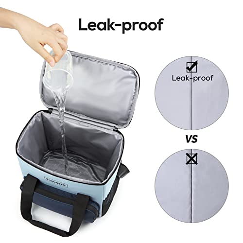 Image of TOURIT Small Soft Cooler Bag Insulated, 24 /35 /46-Can Lunch Cooler Bag, Ice Chest, 14.6 /24 /32L Leakproof & Portable Coolers for Picnic, Beach, Camping, Work, Travel, Trip