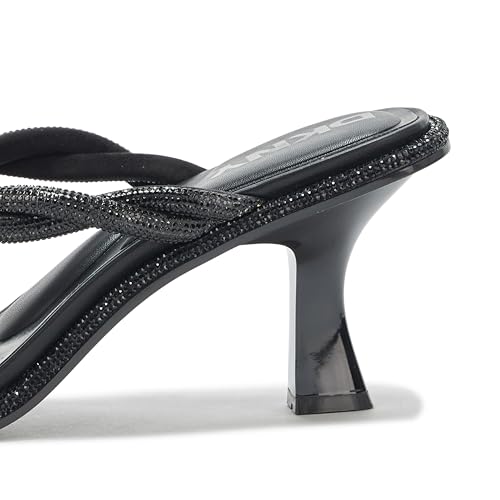 DKNY Women's Rabun Evening Studded Thong Strappy Heeled Sandal4