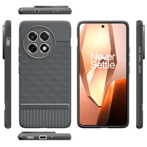 Image of Shockproof Case for OnePlus 13R 5G | Full Camera Protection | TPU Flexible Back Cover for OnePlus 13R 5G (Graphite Grey)