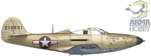 Miniatura 4 de Arma Hobby Escala 1/72 P-39Q Airacobra - Kit de aviones de construcción de modelos de plástico, Artículo # 70055