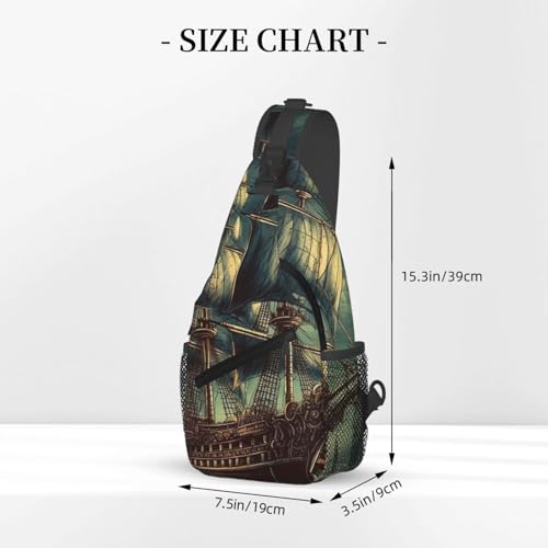 Mochila Small Sling para Senderismo Unisex Negra miniatura 3