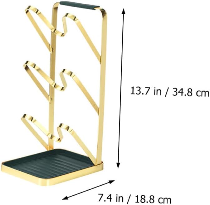 2pcs Pot Lid Rack Organizer for Kitchen Countertop Cabinet Holds Pot Lids Together Includes Water Tray for Neat Kitchen Organization