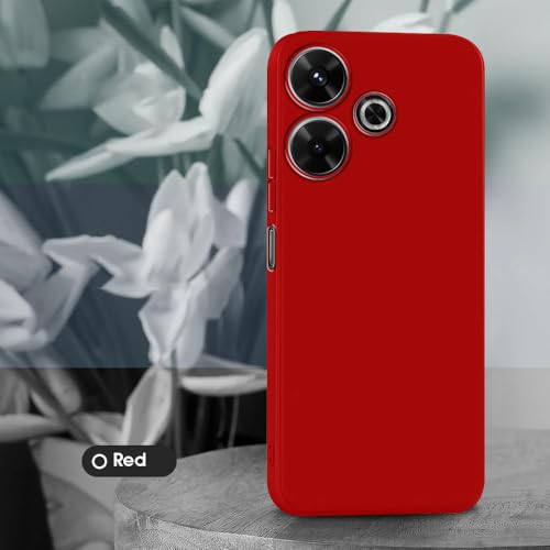 Image of Back Cover for Mi Redmi 13 5G / 4G / Poco M6 Plus 5G | Full Camera Protection | Premium Liquid Silicon Case | Flexible Bumper Case for Mi Redmi 13 5G / 4G / Poco M6 Plus 5G (Red)