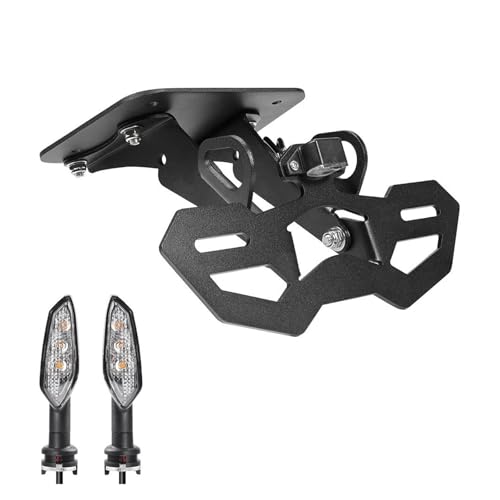 �o�C�N�p �i���o�[�v���[�g �u���P�b�g �ɓK������MT03 �ɓK������MT25 �ɓK������YZF �ɓK������R3 �ɓK������R25 2015-2024 �I�[�g�o�C�e�[���u���P�b�g LED���C�g�t�F���_�[�G���~�l�[�^�[ �i���o�[�v���[�g�z���_�[(Holder