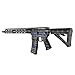 GunSkins AR-15 Rifle Skin - Premium Vinyl Gun Wrap with Precut Pieces - Easy to Install and Fits Any AR15 or M4-100% Waterproof Non-Reflective Matte Finish - Made in USA - GS Thin Blue Line