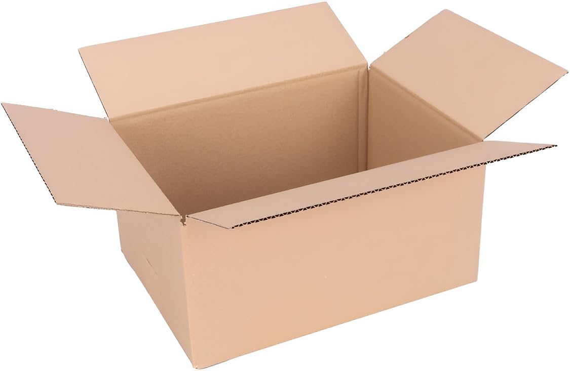 MORE FREE- 12 Cajas de Cartón 30x20x15,Canal Simple Ultra Reforzado, Caja para almacenaje, Caja con solapa, Caja Tipo Americana (12 CAJAS- 30x20x15)