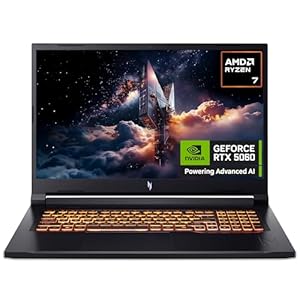 Acer Nitro V17 AI ANV17-41 Gaming Laptop - AMD Ryzen 7 260, 16GB, 1TB SSD, NVIDIA GeForce RTX 5060, 17.3" QHD 165Hz, Windows 11, Black
