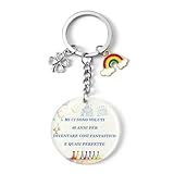 Differente da i regali comuni, questo portachiavi rotondo è un regalo originale che cattura l'attenzione. È il regalo 40° compleanno perfetto per una sorpresa, un regalo per lei o regalo per uomoideale, e un regalo simpatico unico. Tra i regali originali, regali simpatici e regali utile, è la scelta giusta per dimostrare il tuo affetto in modo autentico e divertente