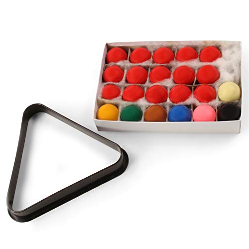 Snookerbälle für Kinder, 38 mm, 22 Bälle (15 Rot) und Dreieck, 38 mm Snookerbälle für Kinder, 38 mm, 22 Bälle (15 Rot) und Dreieck, 38 mm