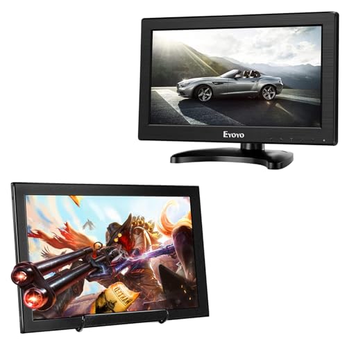 Image of Eyoyo 12 Inch TFT Small Monitor 1366x768 & 12 Inch 2K Monitor IPS Screen
