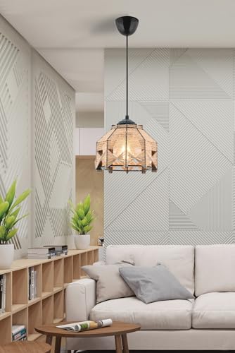 Lustre en bois de camel pour en finir avec la lumière agressive