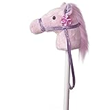 Ce joli poney de princesse a un bâton installable et des sons magiques et tournoyants de galop quand vous pressez ses oreilles !