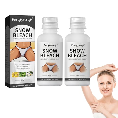 Fengyang® 2Pcs Hautaufhellungscreme für Achselhöhlen Bleichcreme Für Den Intimbereich Creme Aufhellung dunkler Haut Hautaufhellungscreme für Hals empfindliche Bereiche Ellenbogen innere Oberschenkel