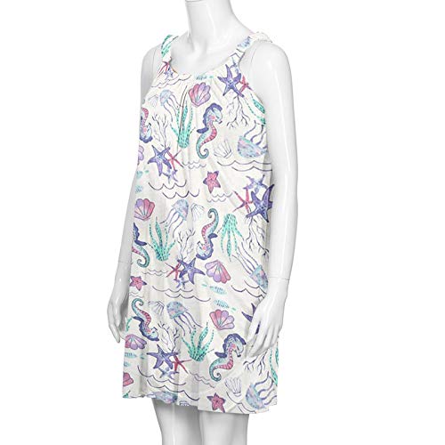 Vestidos de verão para mulheres, bandeira americana, sexy, sem mangas, boho, floral, frente única, v