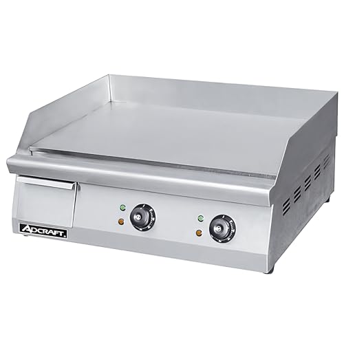 Adcraft 24'' Countertop Electric Griddle with Thermostatic Controls and Heavy Duty