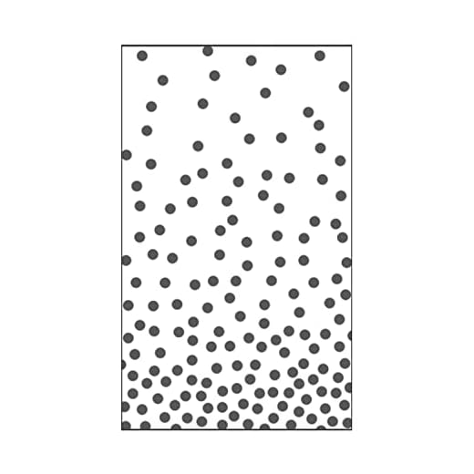 Vaessen Creative Prägefolder Punkte 1, 7, 6 x 12, 7 cm, Durchsichtig