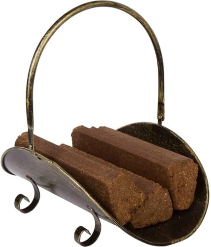 Supports à bûches robustes pour cheminée avec bac de rangement étanche - 5