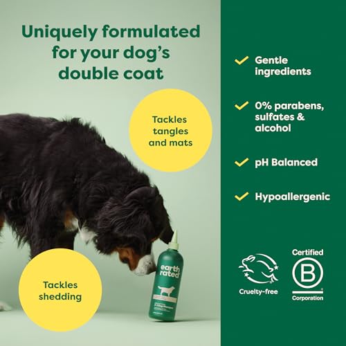 Earth-Rated-3-in-1-Dog-Shampoo-Conditioner-and-Deodorizer-for-Double-Coated-Dogs-and-Puppies-to-Tackle-Tangles-and-Shedding-Refreshing-White-Tea-and-Basil-Scent-16-oz Earth Rated 3 in 1 Dog Shampoo Conditioner and Deodorizer for Double Coated Dogs and Puppies to Tackle Tangles and Shedding Refreshing White Tea and Basil Scent 16 oz
