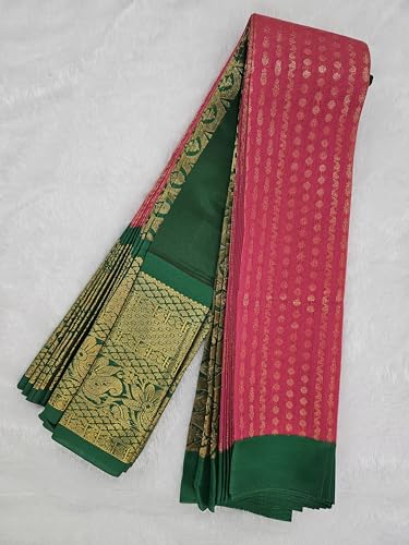 Generic green chanderi silk saree – image 3