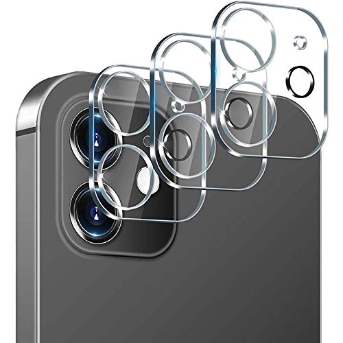 XIXKOLYU 3 Stück Kameraobjektivschutz kompatibel mit iPhone 12,gehärtetes Glas Kameraabdeckung Bildschirmschutz Zubehör, All-in-one 3D stereoskopische Linsenfolie