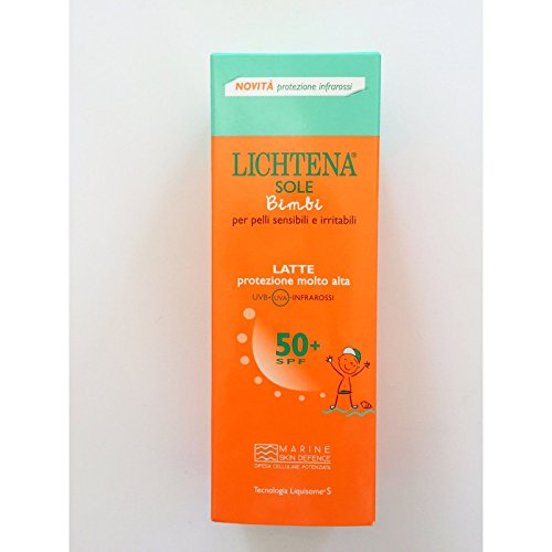 SOLARE LICHTENA BIMBI - Latte Bambini SPF 50+ da 125ml - PROTEZIONE MOLTO ALTA
