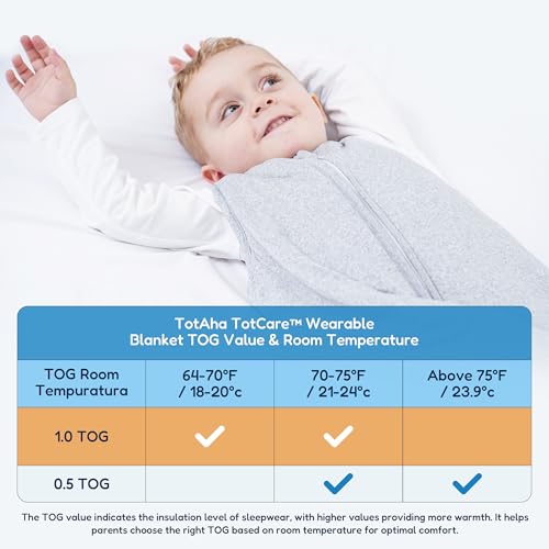 totaha toddler sleep sack 10 tog for 2t-3t-4t soft wearable blanket baby sleep bag with 2-way safe zippersfluffy extra large sleeping sacks grey