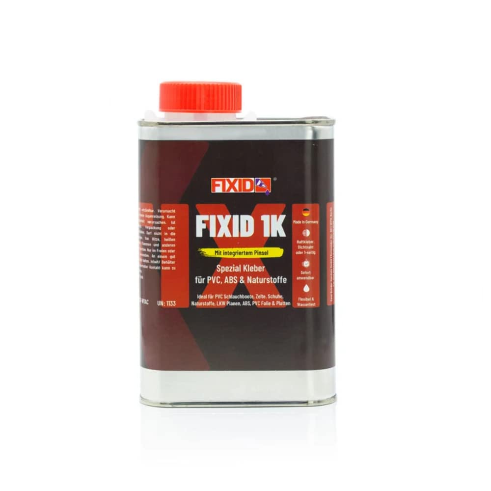 Colla monocomponente per riparazione gommoni, PVC, TPU, ABS e materiali naturali - FIXID 1K 1000ml