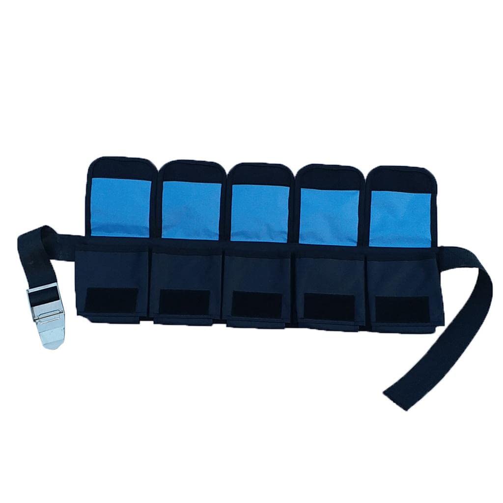 Cinturón de Lastre Resistente de 3, 4 Y 5 Bolsillos para Buceo, Ideal para Esnórquel, Buceo Y