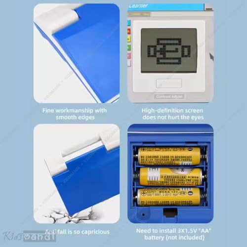 Image of Kids Mandi Activities Notebook for Kids | Fun Computer Learning & Educational Workbook | Creative Drawing, Interactive Games & Practice Activities | Blue | Ideal for Home Schooling & Travel