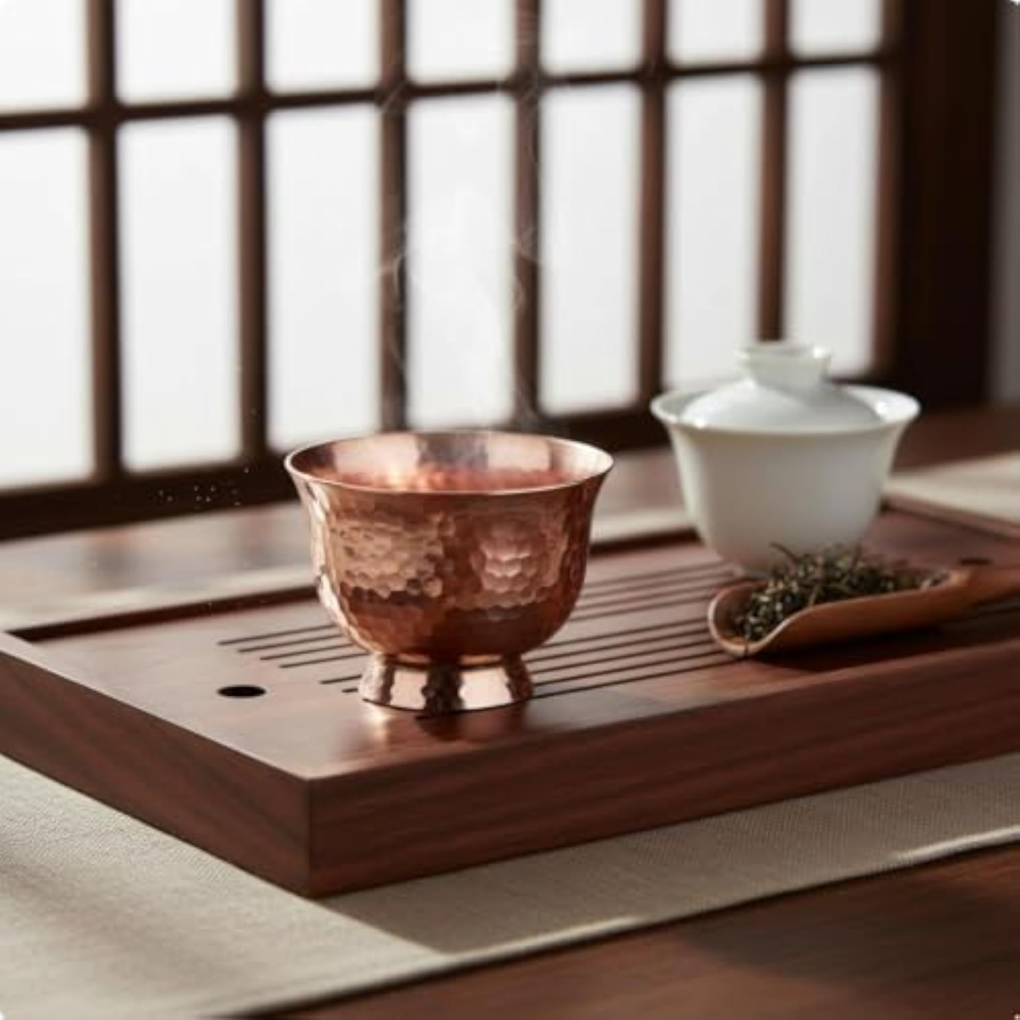 Copper Cup Thickened Copper Tea Cup Reusable Drinkware