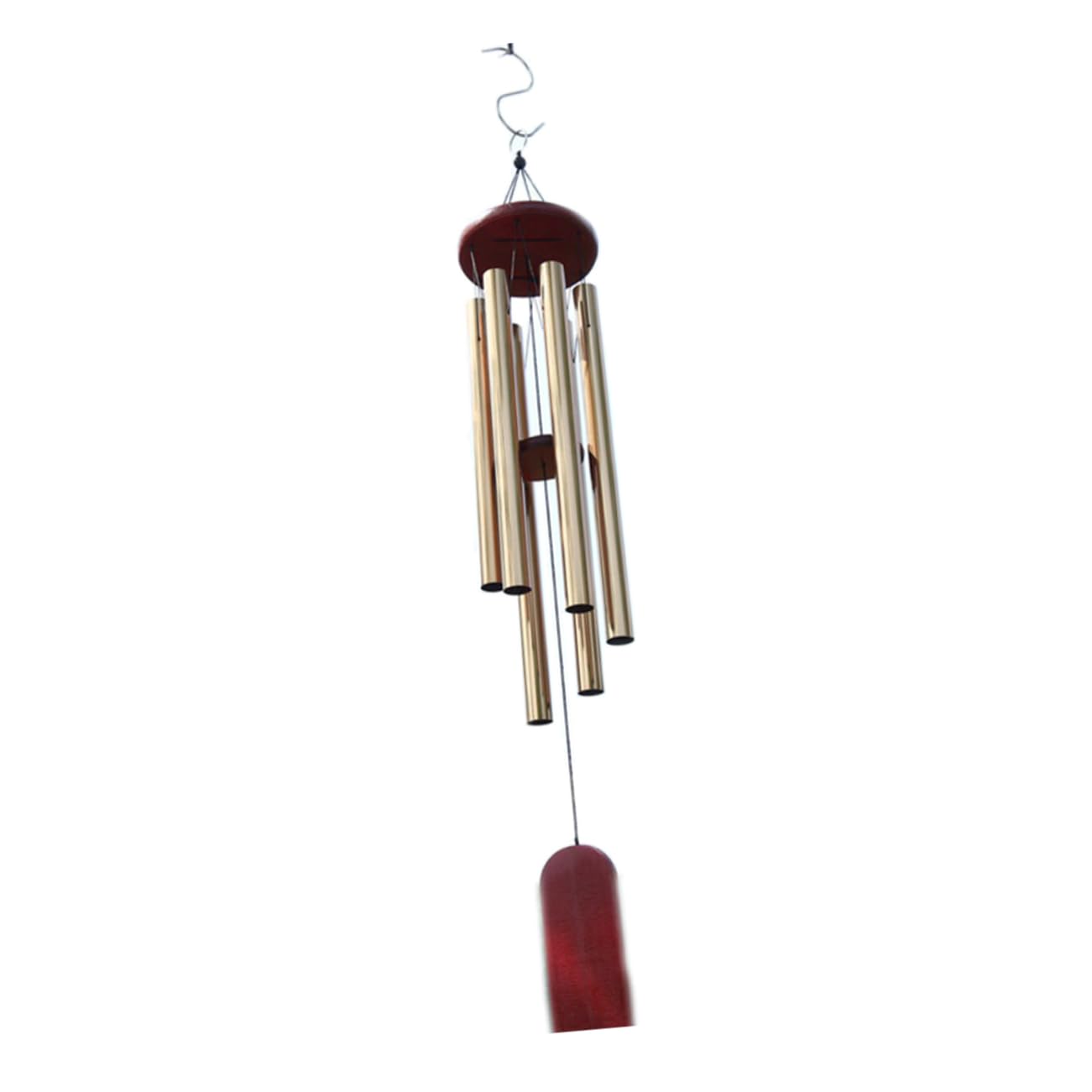 Éolien aluminium doré décoration suspendue jardin terrasse tubes multiples
