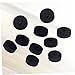 Yardwe 10-Piece 40mm Felt Washers Set for Drum Cymbals and Guitar Strap Buttons High-Quality Black Felt Pads Suitable for Drum Kits and Percussion Instruments