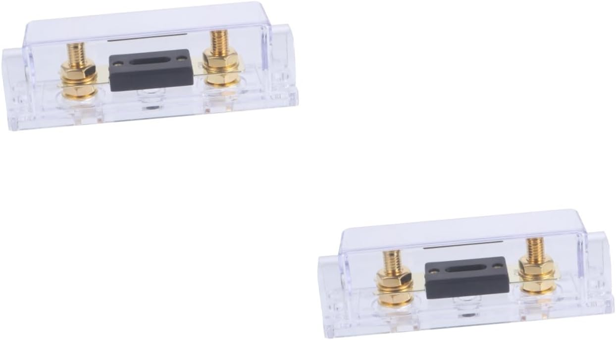 Luxshiny 2pcs Automotive Fuse Holders for Car Boat Rv Truck High Temp Corrosion Resistant Easy Replacement Distribution Block Cover