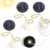 Repuesto Para Lámparas Solares,4 Piezas Repuesto Luz Solar LED para Farolillo Exterior,Parte Superior de Repuesto Luces Solares,Accesorios de Repuesto Luz Solar,para Regadera y Luz Solar