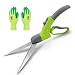 Hortem Swiveling Grass Shears- Lightweight 360 Degrees Grass Clippers- Comfortable Grass Scissors, Good for Trimming Various Grasses and Light Hedges at All Angles