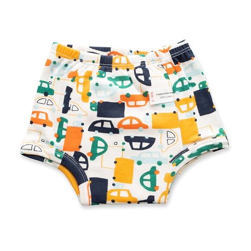 Image of Baby Padded Underwear - Soft Cotton Potty Training Pants for Toddlers, Washable & Reusable, Leak-Proof Training Underwear for Boys & Girls