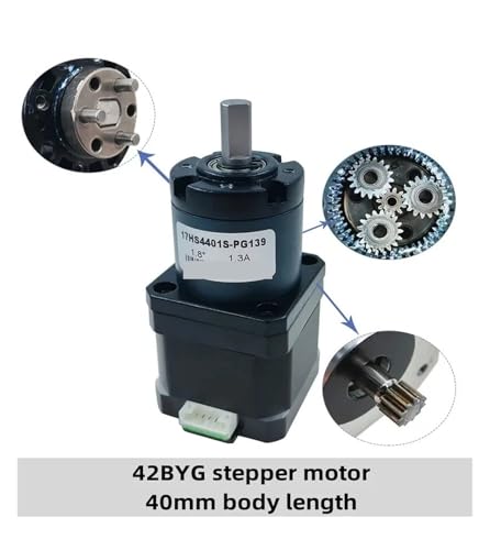 Moteur pas à pas avec boîte de vitesses planétaire PG50 compacte - 3