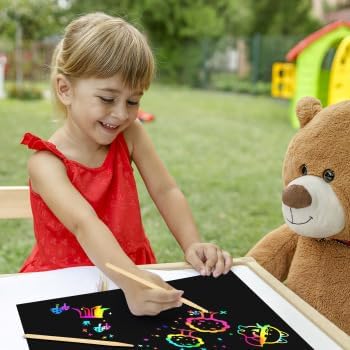 Miniatura 6 de 30 lápices de dibujo para rascar, herramientas de madera para proyectos de arte, manualidades y acabado suave para un uso seguro