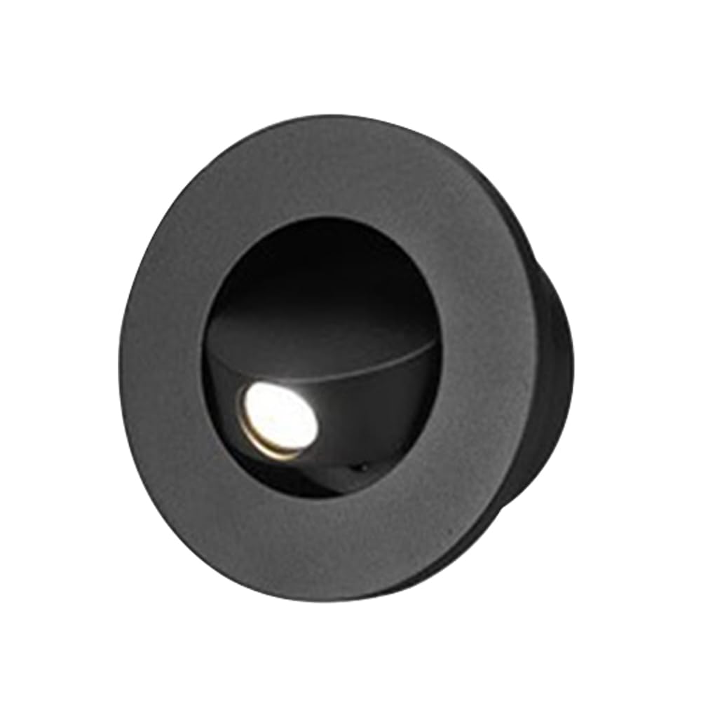 Jadssox LED Bedroom Wall Light Recessed Wall Sconce Recessed Push Switch Bedside Reading Lamp 3W Flush Mount Sconces 360° Rotatable Wall Spotlight Hotel Bed Side Read Lights