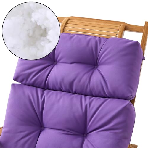 Coussin de chaise longue 110x50cm épais pour soulager le dos sur le transat