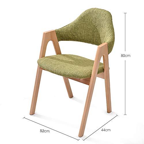 Stools Footstool Work Stool Step Stool Creative Small Stool Solid Wood High Elastic Sponge Solid Wood Cloth Dressing Fashion Bench ZHANGQIANG (Color : A-matcha)