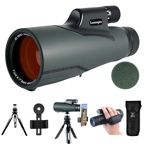16x56 High Powered Monoculars for Adults – HD BAK4 FMC Long-Range Monocular Telescope, IPX7