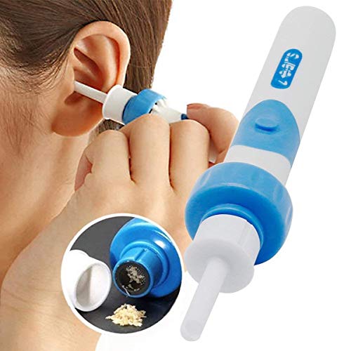 HYCy Limpieza Cerumen Odo Elctrico para Nios Y Adultos, Kit De Limpieza para Odos Herramienta Inteligente para Quitar La Cera del Odo con Puntas Reemplazables