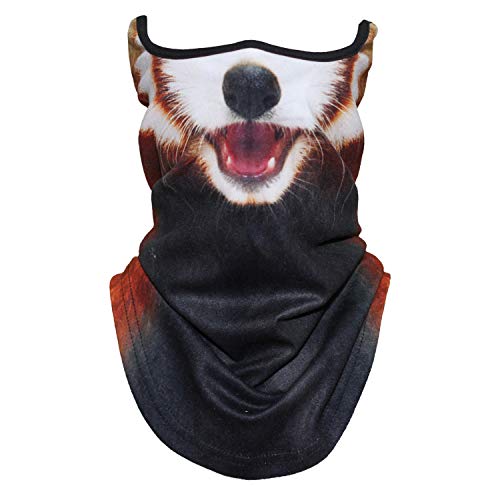 WTACTFUL動物柄 フェイスマスク アニマル 耳付き フルフェイスマスク バラクラバ 目出し帽 バイク、登山、スキー、ランニング、ハイキング、レーシングカー、サバイバルゲーム、キャンプ、音楽祭、レジャー、クリスマス、コスプレ ハロウィンパーティー、狩りなど様々な用途に合わせ パンダMBC-29