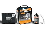  TERRA-S Reifenpannenset ~ STANDARD KIT ~ SCHWARZ ~ mit Kompressor und 700ml Dichtmittel