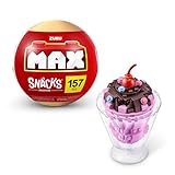 ZURUのMAXプレミアムスナックビルディングブリックコレクション(アイスクリーム)。ティーン、大人、コレクター向けのビルディングブロック。おいしいスナックのコレクションを作り、収集し、ディスプレイしましょう。