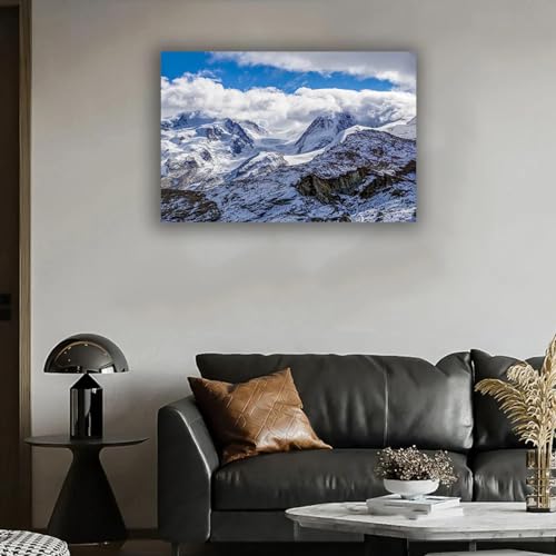 Tableau Glacier Alpes pour Rénover une Décoration de Bureau - 2