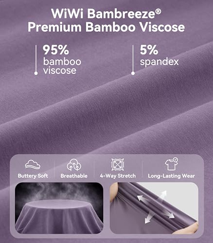 Image of WiWi Viscose from Bamboo Pajamas Set for Women Super Soft Short Sleeve Cooling Summer Plus Size Pjs Sets Sleepwear S-4X